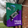 Green Wave vs Custom Team House Divided Flag, Custom Team Flag 1 Green Wave vs Custom Team House Divided Flag, Custom Team Flag