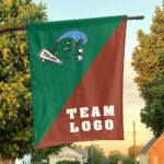 Green Wave vs Custom Team House Divided Flag, NCAA House Flag