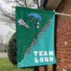 Green Wave vs Custom Team House Divided Flag, NCAA Split Flag 1 Green Wave vs Custom Team House Divided Flag, NCAA Split Flag