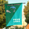 Green Wave vs Custom Team House Divided Flag, NCAA Team Flag