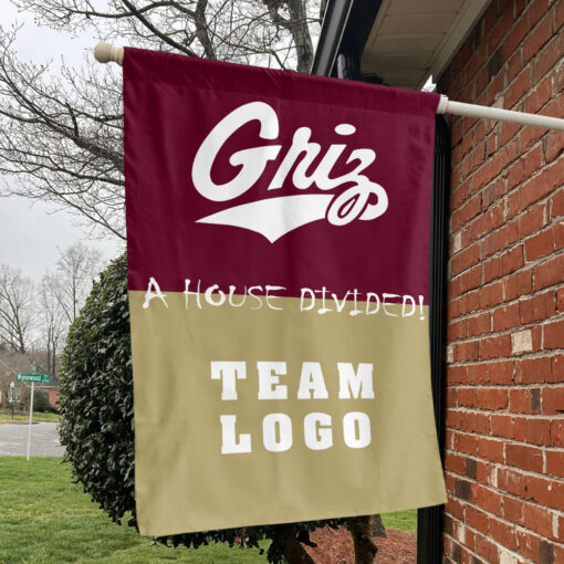 Grizzlies vs Custom Team House Divided Flag, Custom House Flag