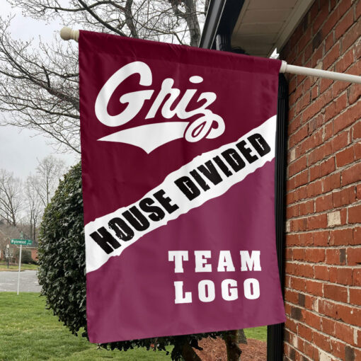 Grizzlies vs Custom Team House Divided Flag, Custom Rivalry Flag