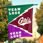 Grizzlies vs Custom Team House Divided Flag, Custom Spirit Flag