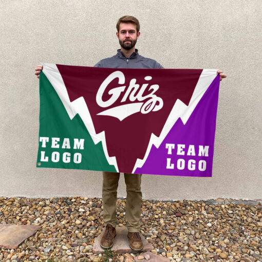 Grizzlies vs Custom Team House Divided Flag, Custom Spirit Flag