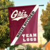 Grizzlies vs Custom Team House Divided Flag, Custom Split Flag