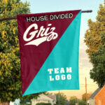 Grizzlies vs Custom Team House Divided Flag, Custom Team Flag