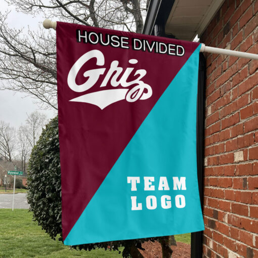 Grizzlies vs Custom Team House Divided Flag, Custom Team Flag
