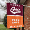 Grizzlies vs Custom Team House Divided Flag, NCAA College Flag