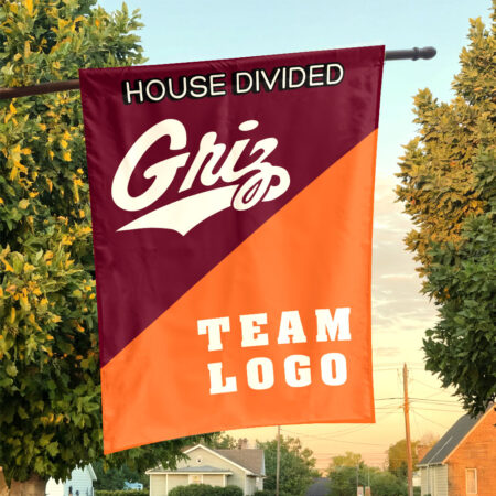 Grizzlies vs Custom Team House Divided Flag, NCAA Custom Flag