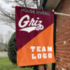 Grizzlies vs Custom Team House Divided Flag, NCAA Custom Flag