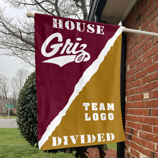 Grizzlies vs Custom Team House Divided Flag, NCAA Rivalry Flag