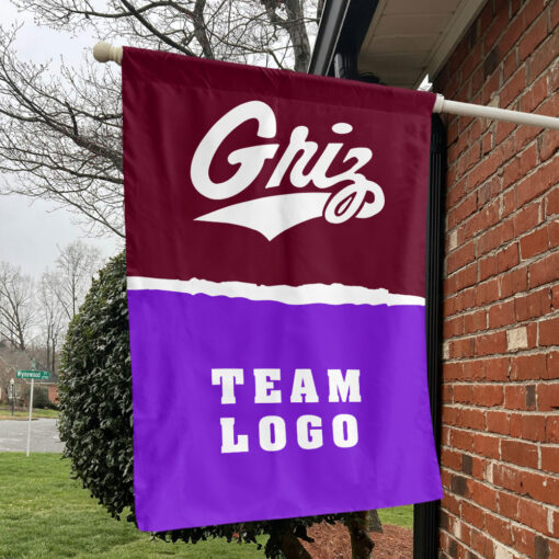Grizzlies vs Custom Team House Divided Flag, Personalized NCAA Flag