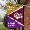 Grizzlies vs Custom Team House Divided Flag, Personalized Spirit Flag