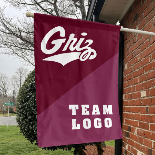Grizzlies vs Custom Team House Divided Flag, Personalized Team Flag