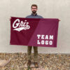 Grizzlies vs Custom Team House Divided Flag, Personalized Team Flag