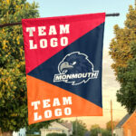 Hawks vs Custom Team House Divided Flag, Custom College Flag