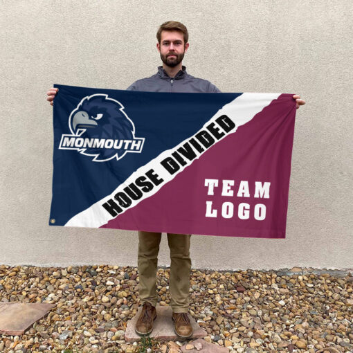 Hawks vs Custom Team House Divided Flag, Custom House Flag