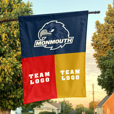 Hawks vs Custom Team House Divided Flag, Custom NCAA Flag