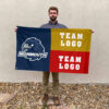 Hawks vs Custom Team House Divided Flag, Custom NCAA Flag