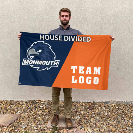 Hawks vs Custom Team House Divided Flag, Custom Split Flag