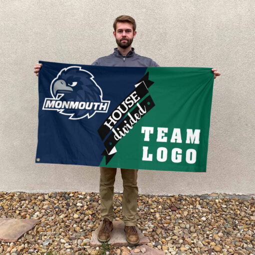 Hawks vs Custom Team House Divided Flag, Custom Team Flag