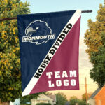 Hawks vs Custom Team House Divided Flag, NCAA Custom Flag