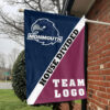 Hawks vs Custom Team House Divided Flag, NCAA Custom Flag