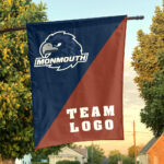 Hawks vs Custom Team House Divided Flag, NCAA House Flag