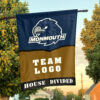 Hawks vs Custom Team House Divided Flag, NCAA Rivalry Flag