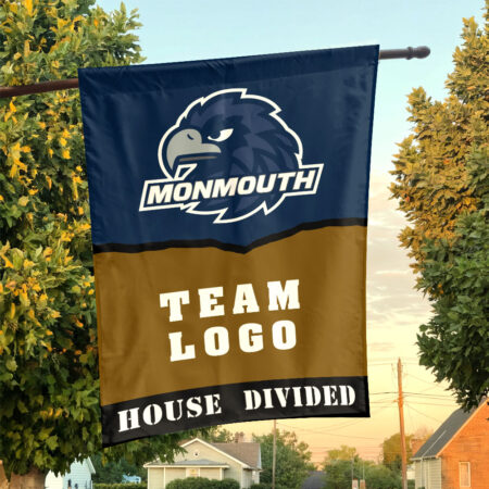 Hawks vs Custom Team House Divided Flag, NCAA Rivalry Flag