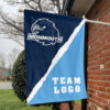 Hawks vs Custom Team House Divided Flag, NCAA Spirit Flag