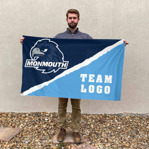 Hawks vs Custom Team House Divided Flag, NCAA Spirit Flag