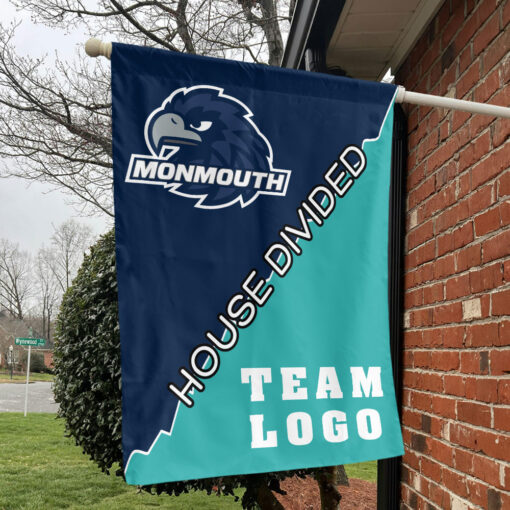 Hawks vs Custom Team House Divided Flag, NCAA Split Flag