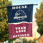 Hawks vs Custom Team House Divided Flag, Personalized College Flag