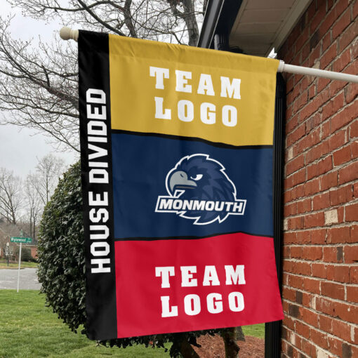 Hawks vs Custom Team House Divided Flag, Personalized NCAA Flag