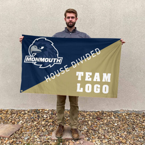 Hawks vs Custom Team House Divided Flag, Personalized Team Flag