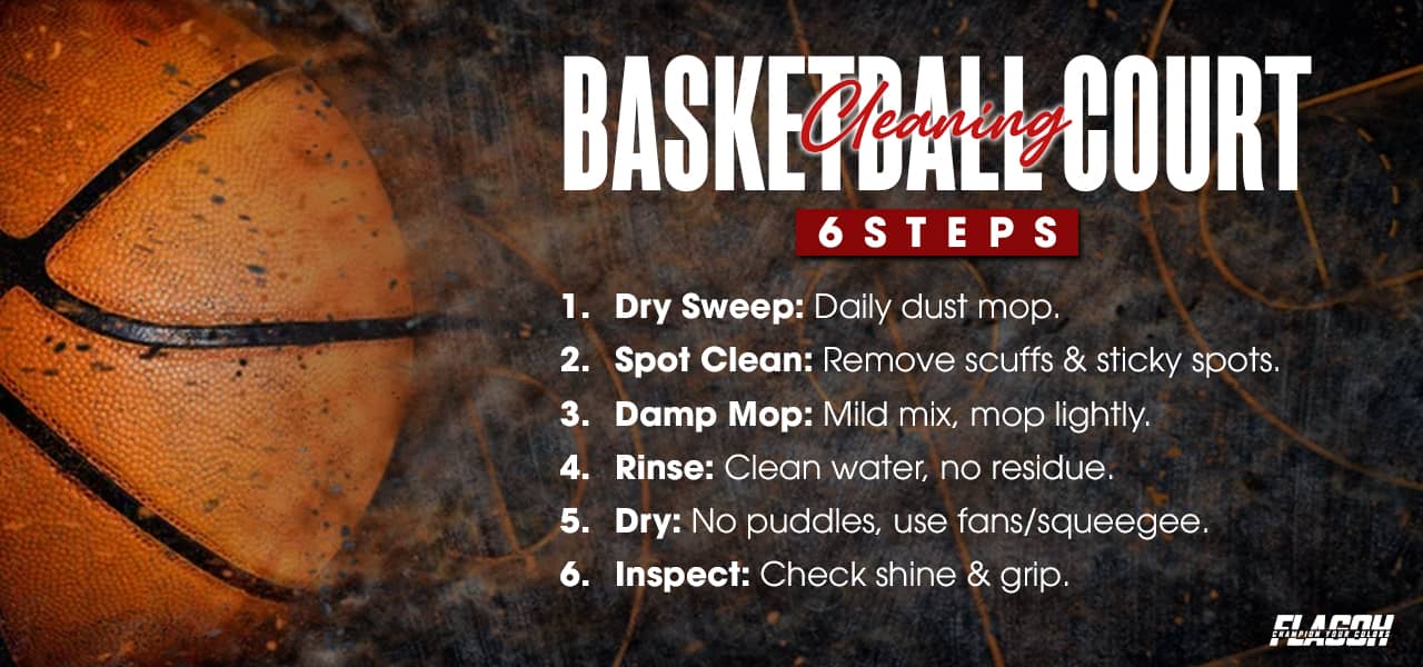 How to Clean a Basketball Court Properly in 6 Steps