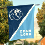 Lions vs Custom Team House Divided Flag, Custom College Flag