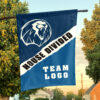 Lions vs Custom Team House Divided Flag, Custom Rivalry Flag