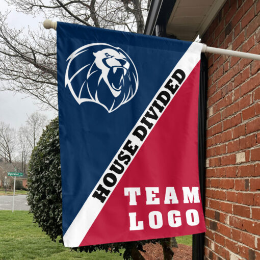 Lions vs Custom Team House Divided Flag, Custom Split Flag Lions vs Custom Team House Divided Flag, Custom Split Flag
