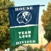 Lions vs Custom Team House Divided Flag, NCAA College Flag