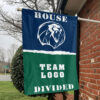 Lions vs Custom Team House Divided Flag, NCAA College Flag 1 Lions vs Custom Team House Divided Flag, NCAA College Flag