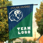 Lions vs Custom Team House Divided Flag, NCAA Custom Flag