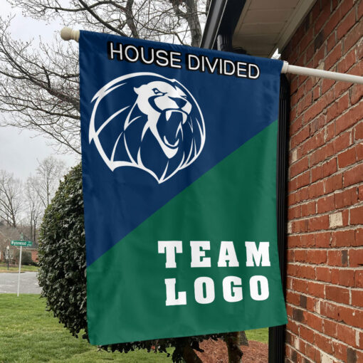 Lions vs Custom Team House Divided Flag, NCAA Custom Flag