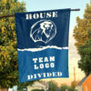 Lions vs Custom Team House Divided Flag, NCAA House Flag