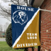 Lions vs Custom Team House Divided Flag, NCAA Rivalry Flag