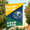 Lions vs Custom Team House Divided Flag, NCAA Spirit Flag