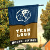 Lions vs Custom Team House Divided Flag, Personalized House Flag