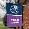 Lions vs Custom Team House Divided Flag, Personalized NCAA Flag