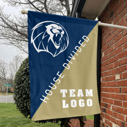 Lions vs Custom Team House Divided Flag, Personalized Split Flag